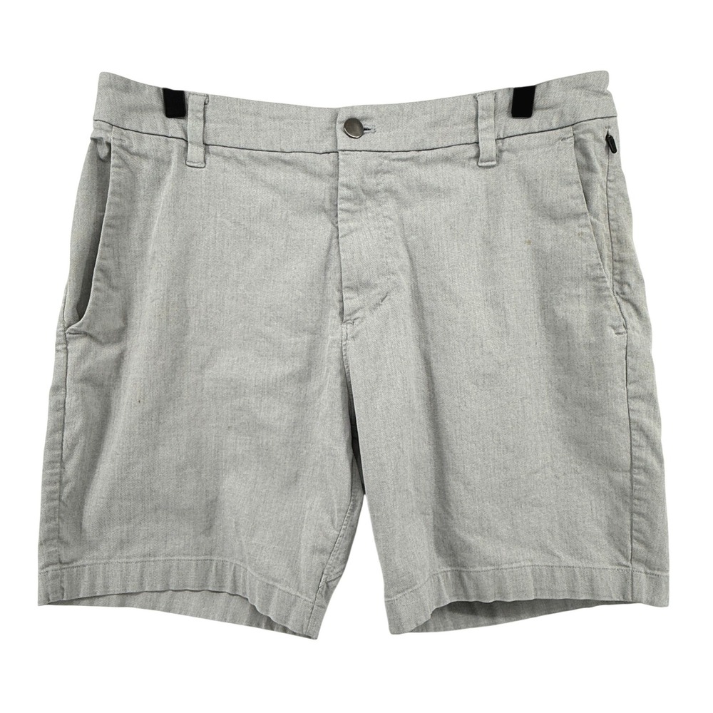 Lululemon Commission Shorts 7.5" Light Gray Men 32 Flat Front Chino M7AK1S